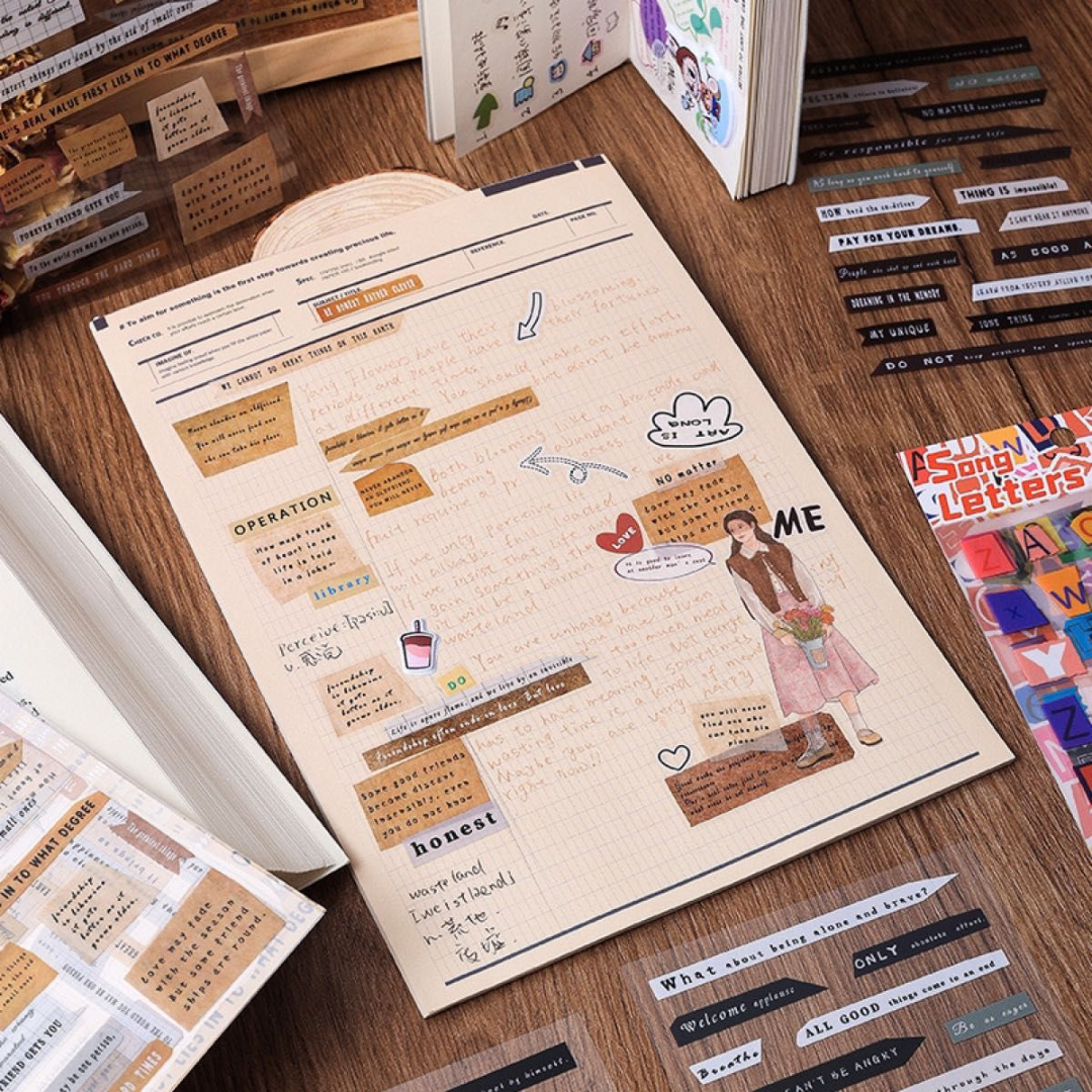 Word, Quotes Sticker 4 Sheet