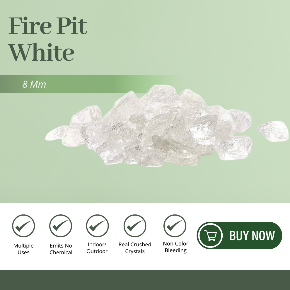 Fire Pit - White 8mm