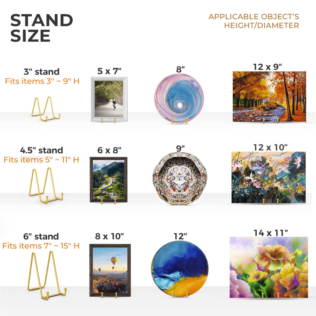 6 Inch Premium Metal Stand