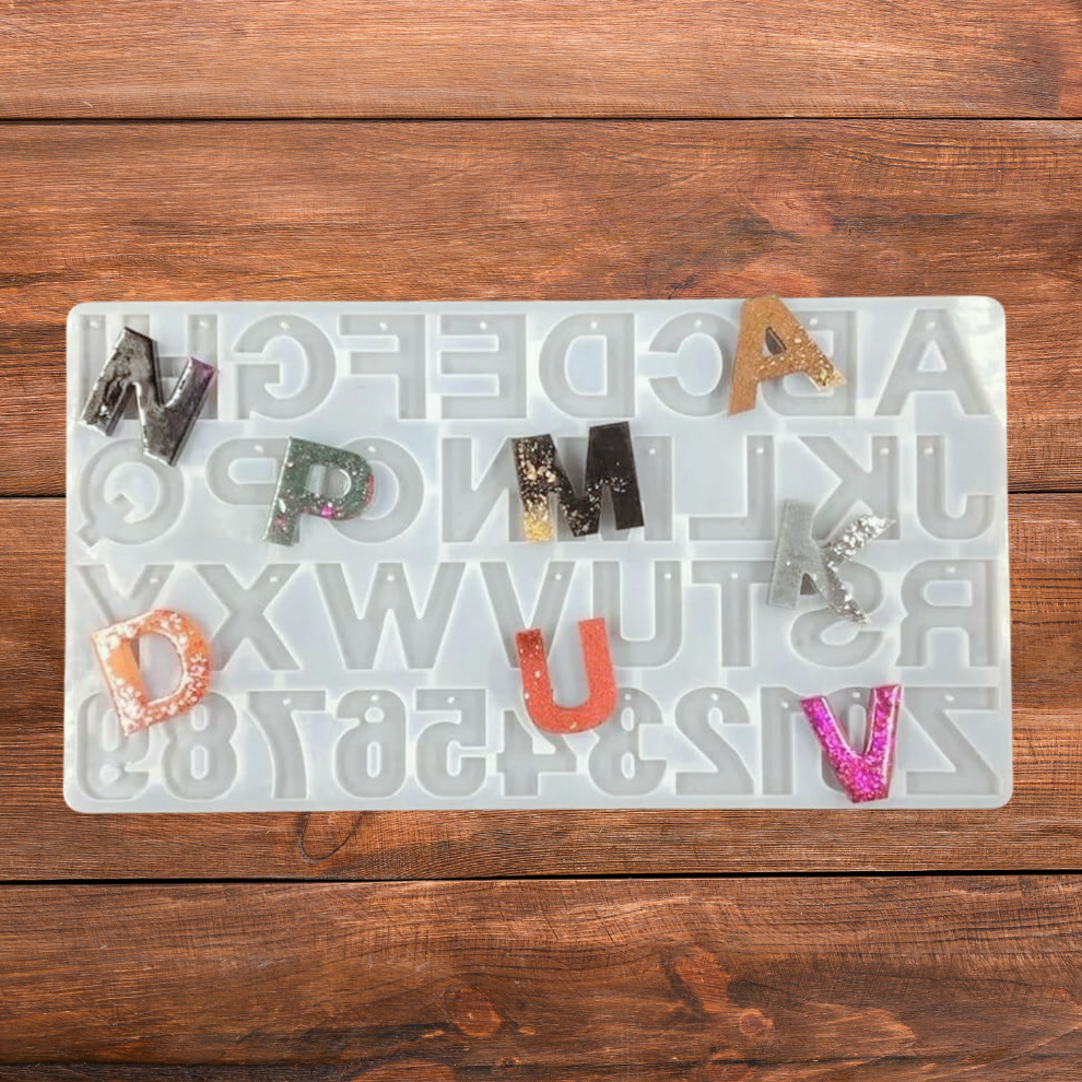 Silicone Alphabet Resin Mould