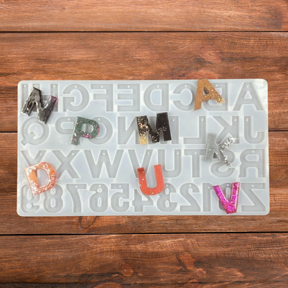 Silicone Alphabet Resin Mould