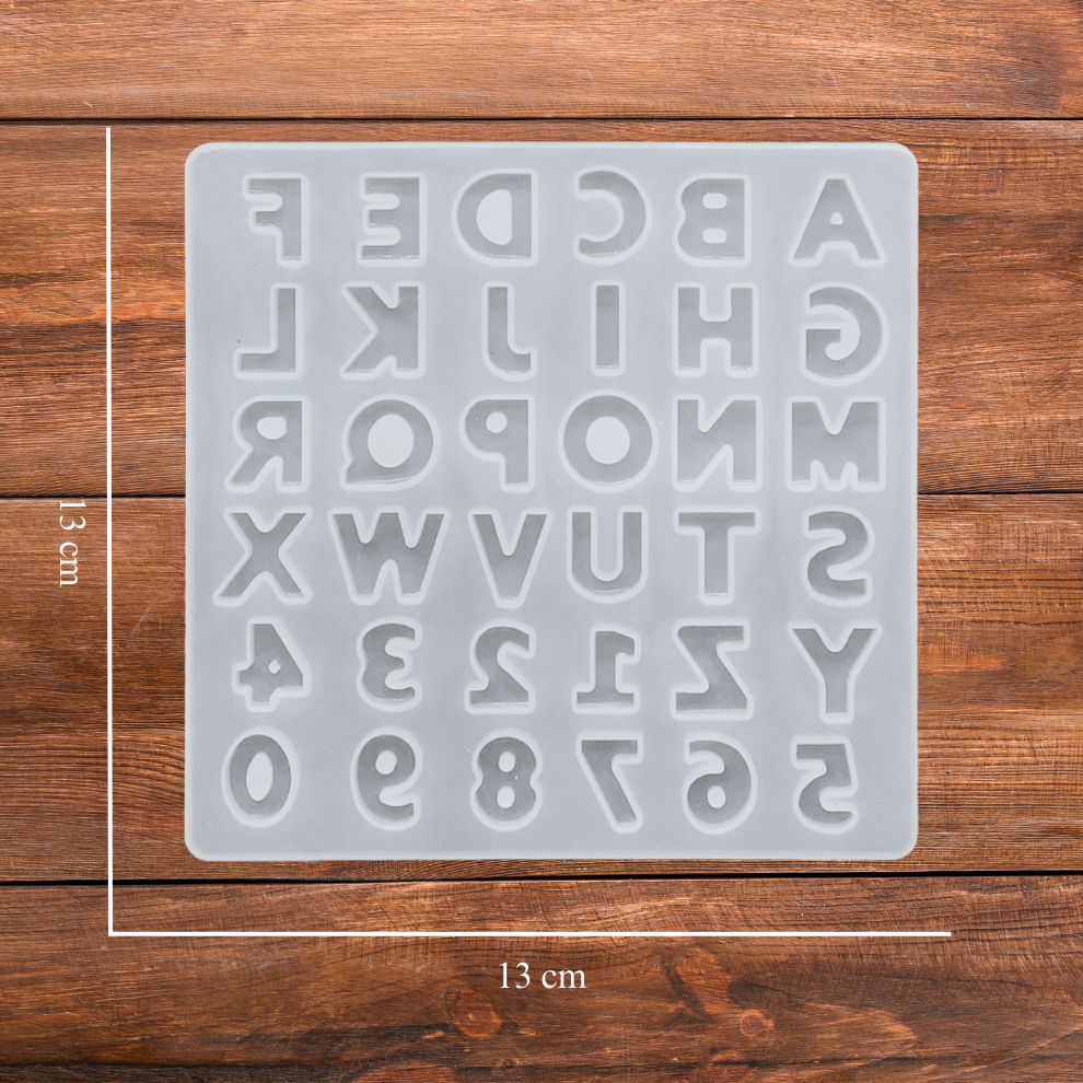 Silicone Alphabet Resin Mould