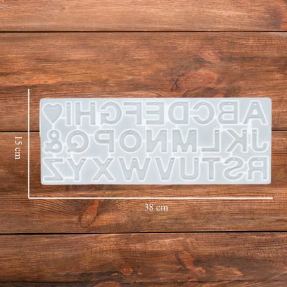 Silicone Alphabet Resin Mould