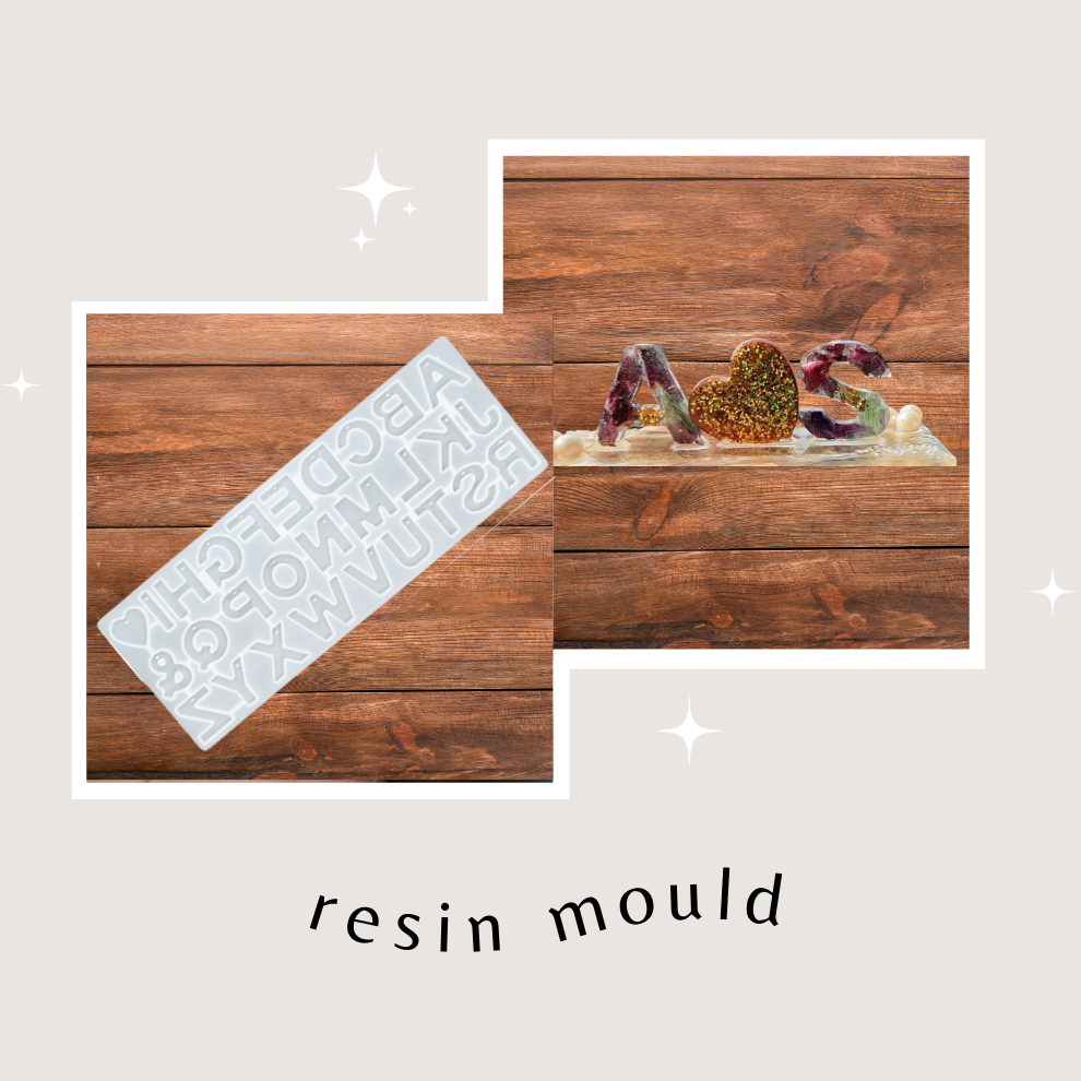 Silicone Alphabet Resin Mould