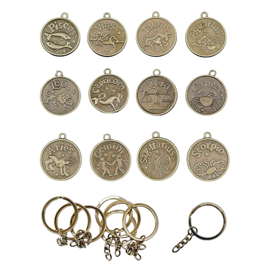 Zodiac Sign Bezel Charms