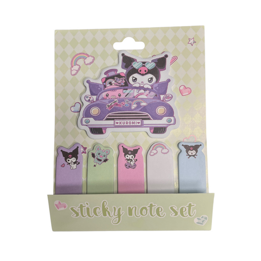 Cartoon Sticky Notes Set Index Tab