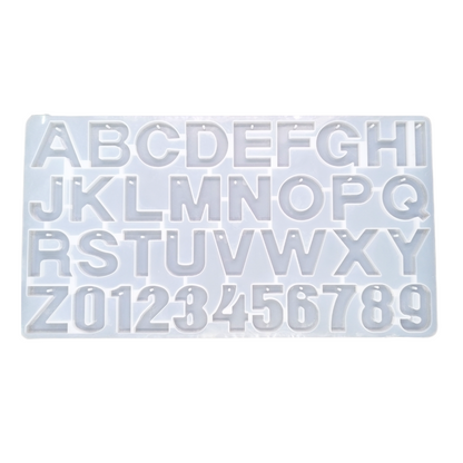 Silicone Alphabet Resin Mould