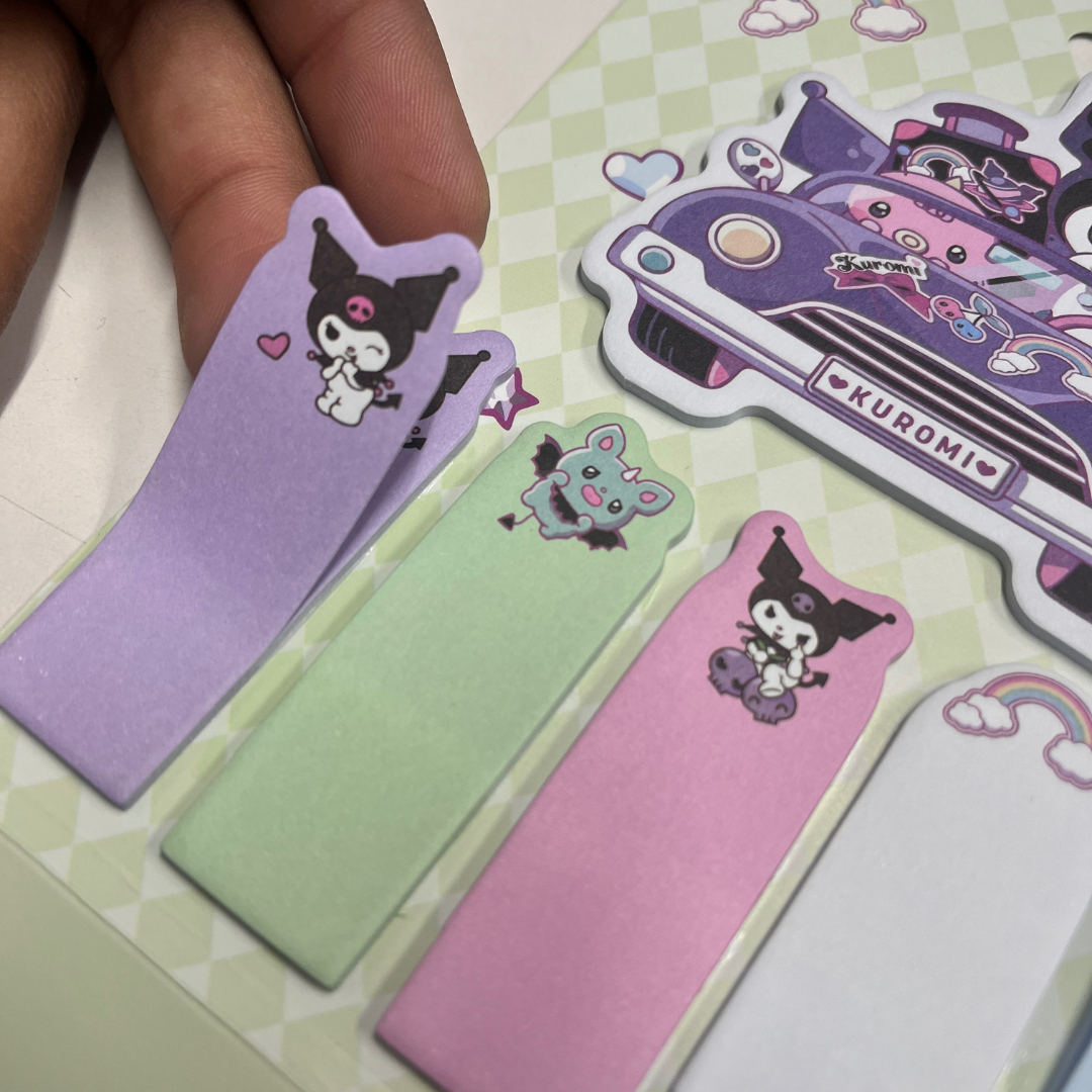 Cartoon Sticky Notes Set Index Tab