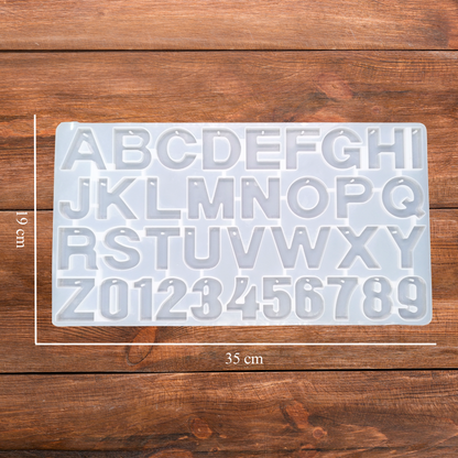 Silicone Alphabet Resin Mould