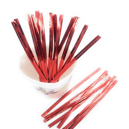Metallic Twist Tie Chocolate Wrapper Ribbon