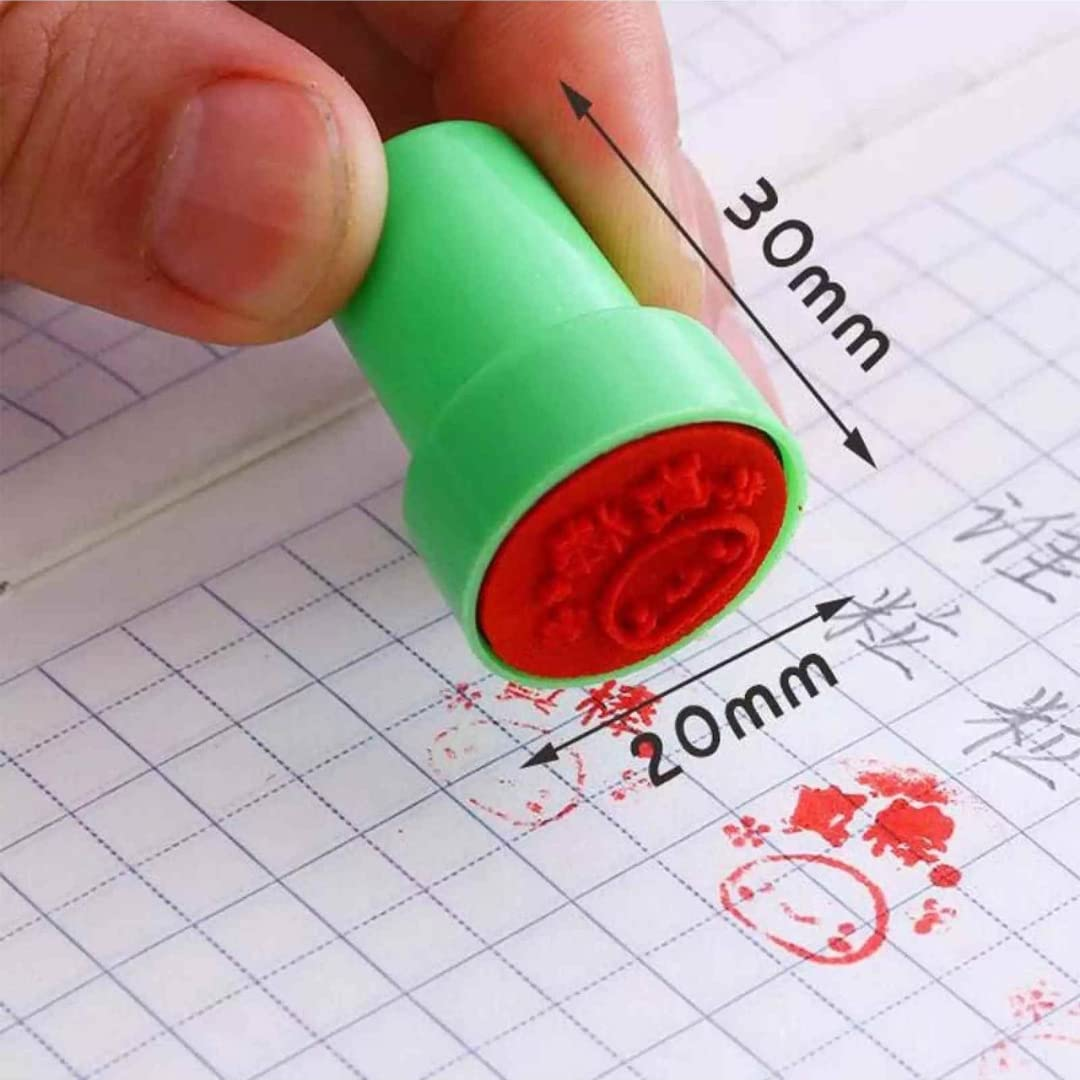 Emoji Rubber Stamp 10 Pcs
