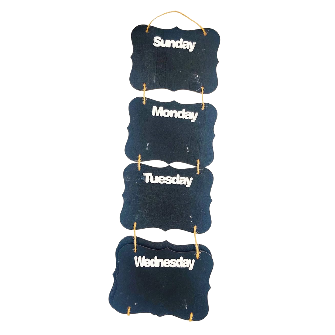 Black Board Weekly Planner