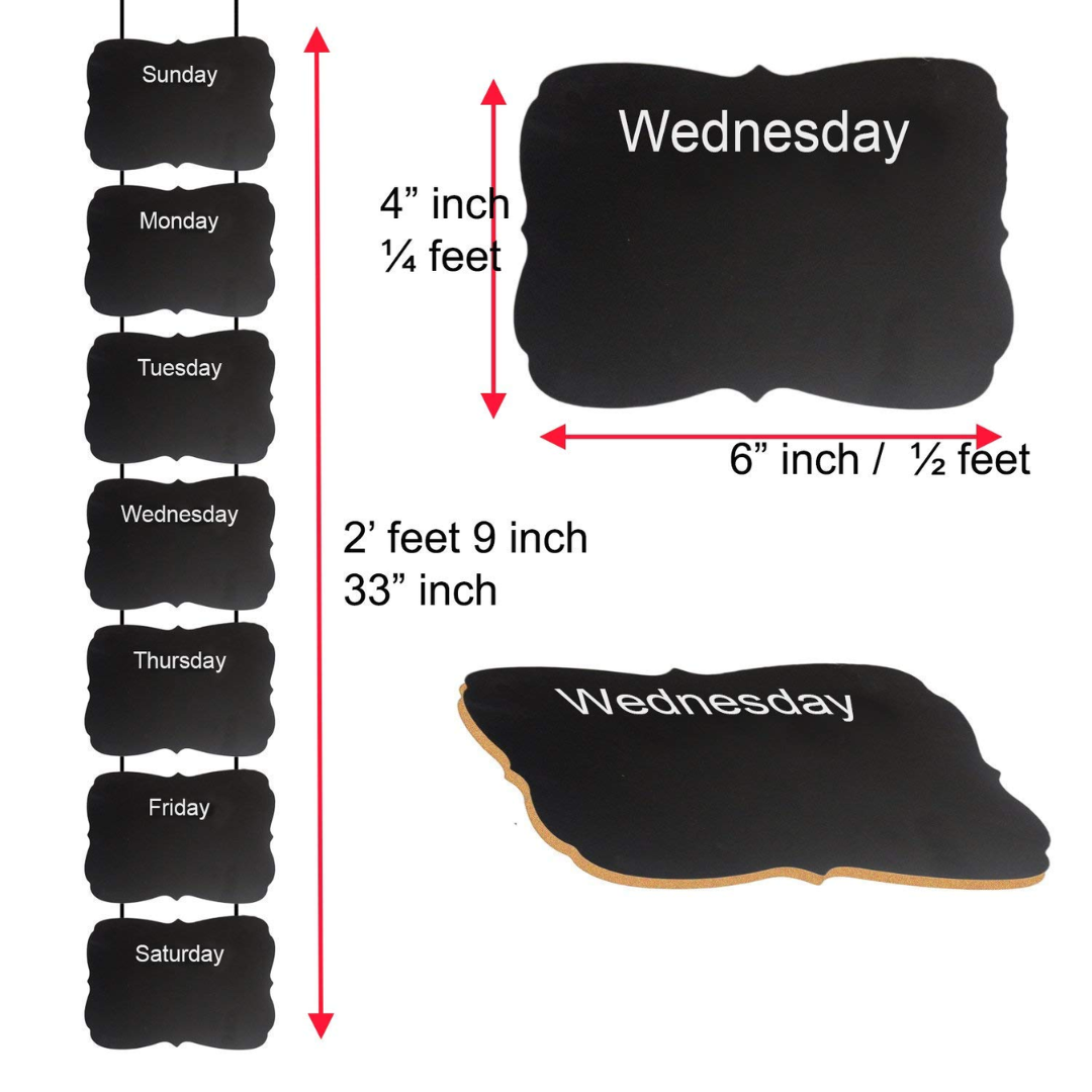 Black Board Weekly Planner