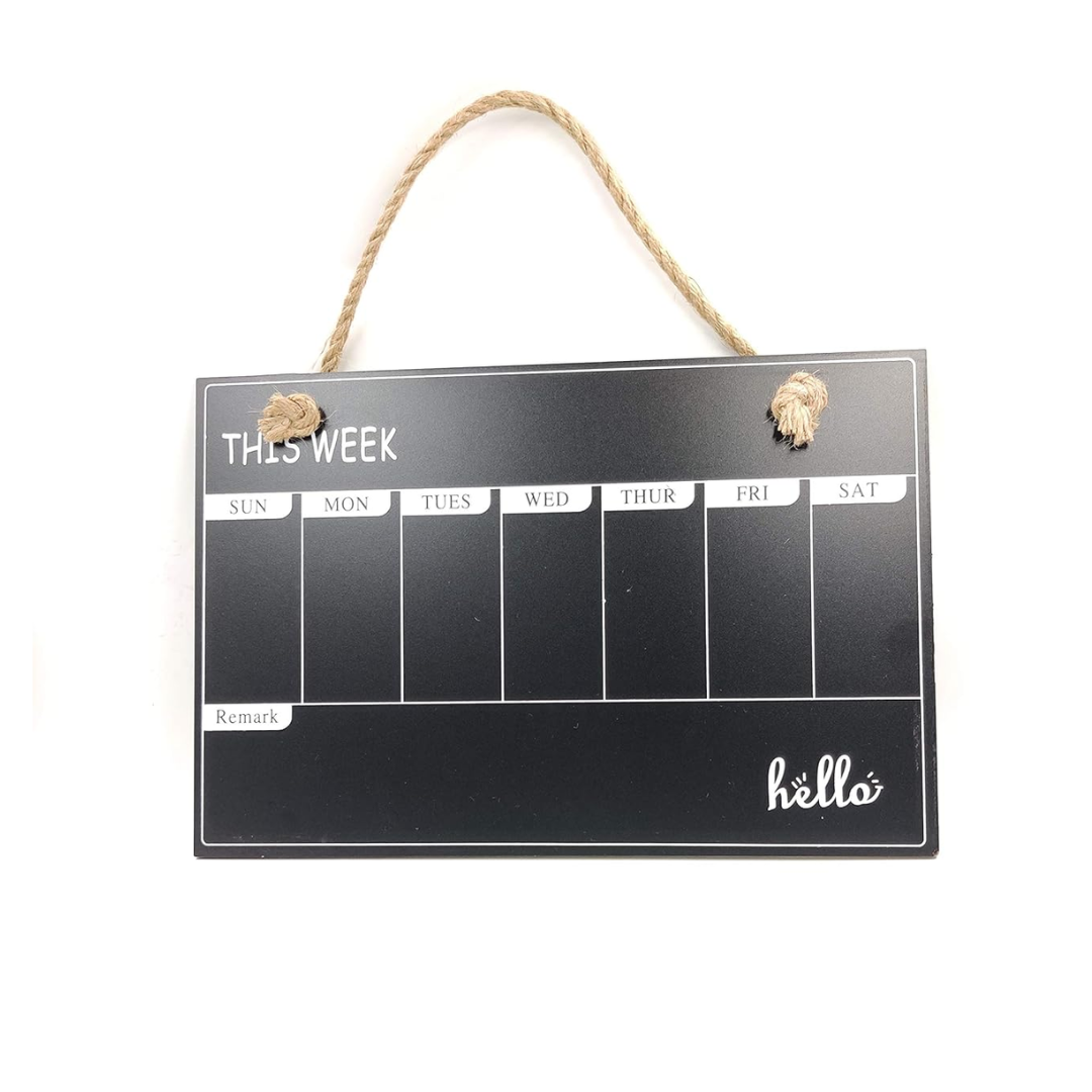 Black Board Weekly Planner