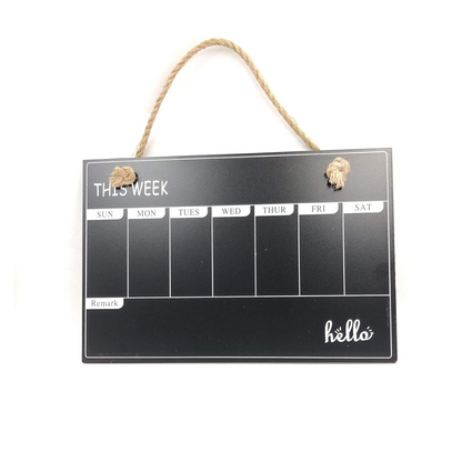 Black Board Weekly Planner