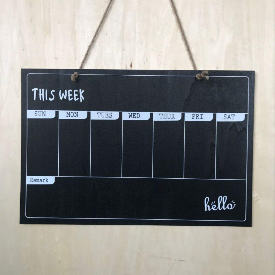 Black Board Weekly Planner