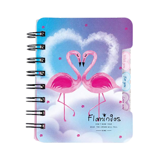 Flamingo Hardcover Spiral Diary