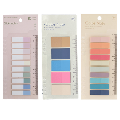 Transparent Sticky Notes Set PET Material Post, Arrow Flag, Sticky Tab, Pack of 9