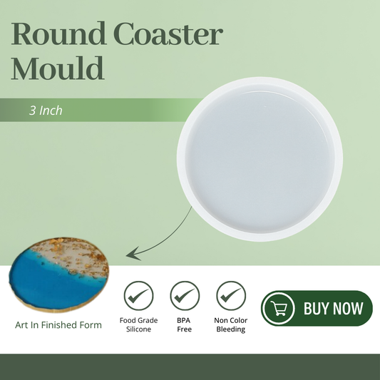 3 Inch Silicone Round Coaster Mould