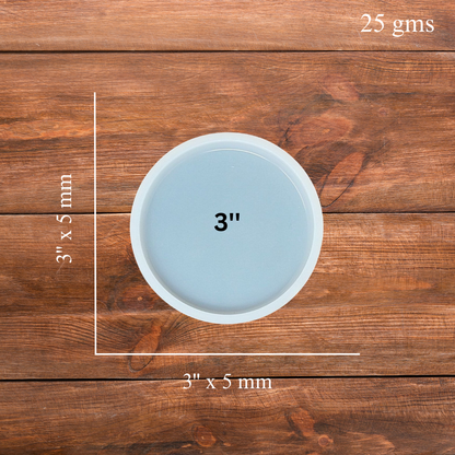 3 Inch Silicone Round Coaster Mould