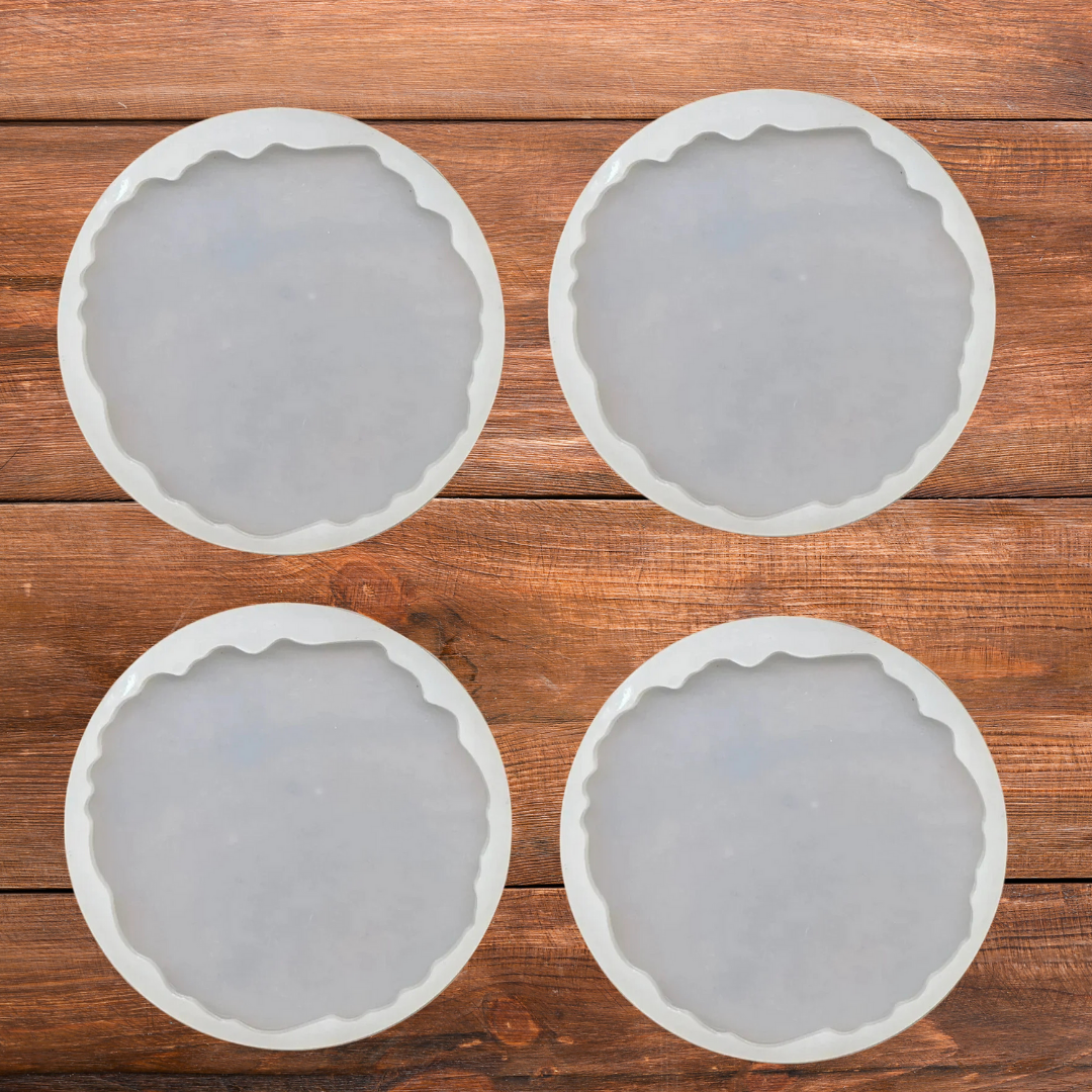 3 Inch Silicone Agate Round Coaster Mould