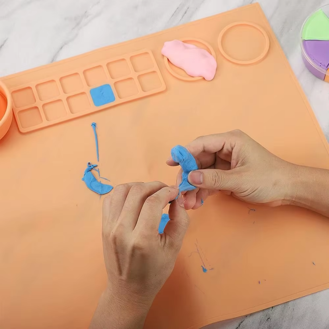 Silicone Paint Mat with Brush