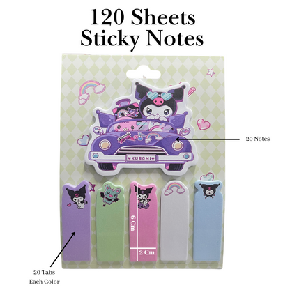 Cartoon Sticky Notes Set Index Tab