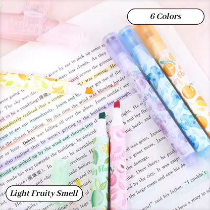 Pastel Color Highlighter with Stamp Scented Pen
