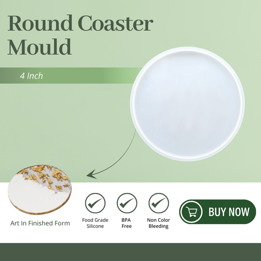 4 Inch Silicone Round Coaster Mould