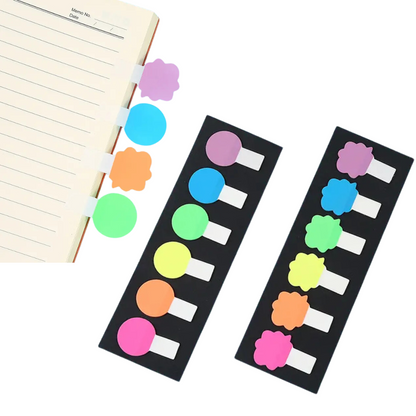 Transparent Sticky Notes Set PET Material Post, Arrow Flag, Sticky Tab, Pack of 9