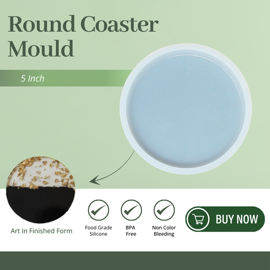 5 Inch Silicone Round Coaster Mould