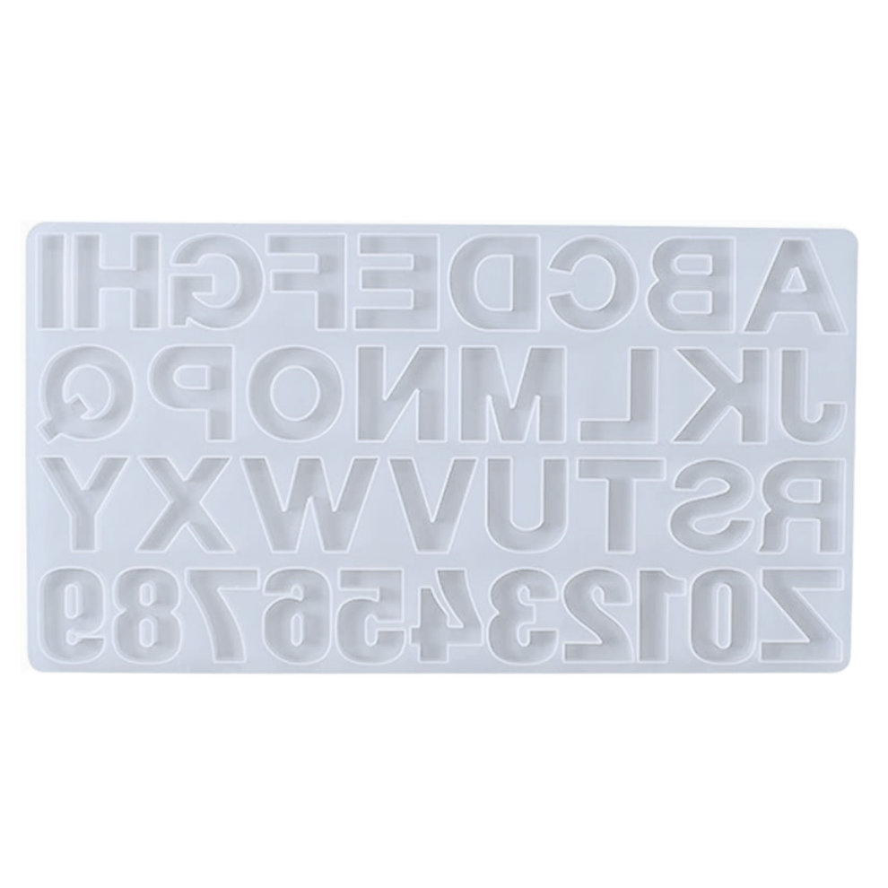 Silicone Alphabet Resin Mould