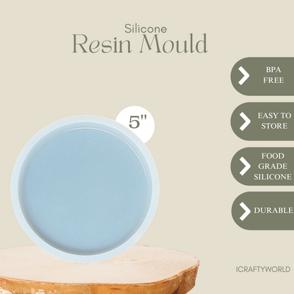 5 Inch Silicone Round Coaster Mould