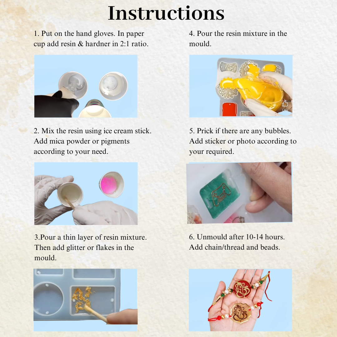 Resin Rakhi Making Kit
