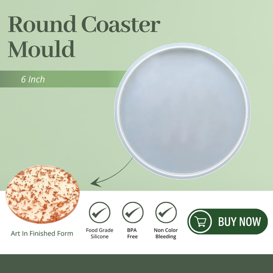 6 Inch Silicone Round Coaster Mould