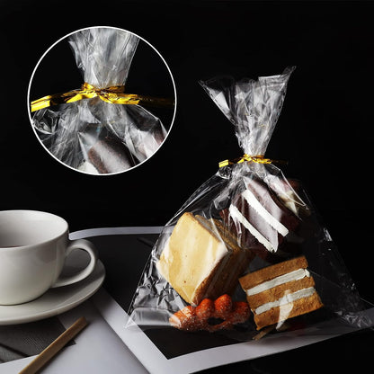 Metallic Twist Tie Chocolate Wrapper Ribbon