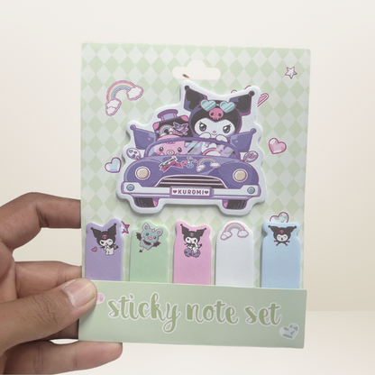 Cartoon Sticky Notes Set Index Tab