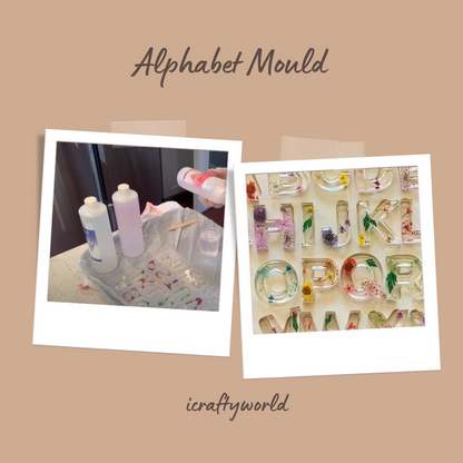 Silicone Alphabet Resin Mould