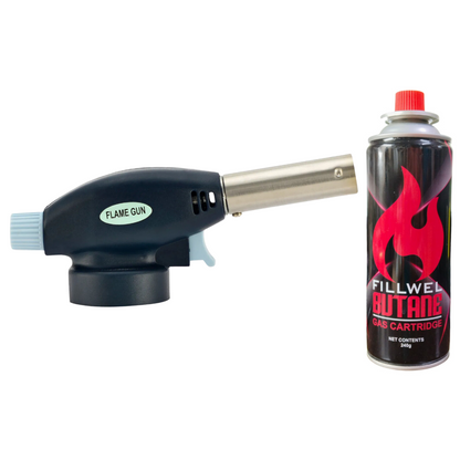 Butane Gas Lighter Flame Thrower Gun Camping Lighter