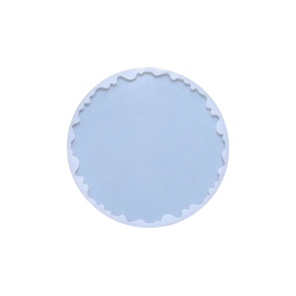 8 Inch Silicone Agate Round Coaster Mould