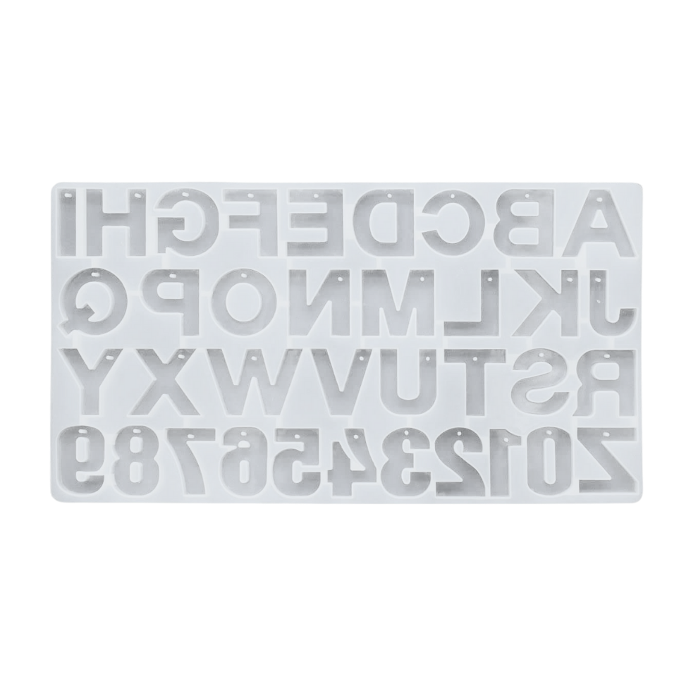 Silicone Alphabet Resin Mould