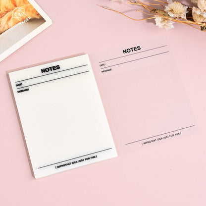 Transparent Sticky Notes Printed Clear Sticky Notes Pad