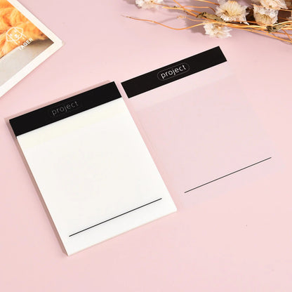 Transparent Sticky Notes Printed Clear Sticky Notes Pad