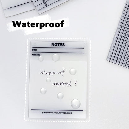 Transparent Sticky Notes Printed Clear Sticky Notes Pad