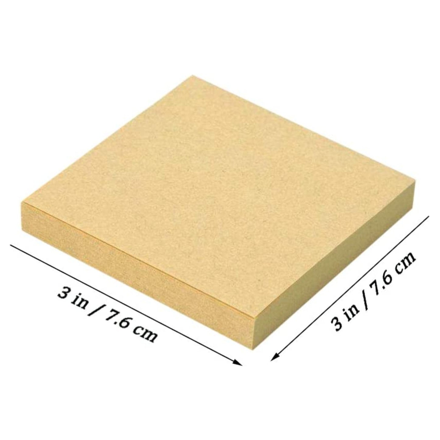 Brown Sticky Notes Set Office Stationery, Pack of 2