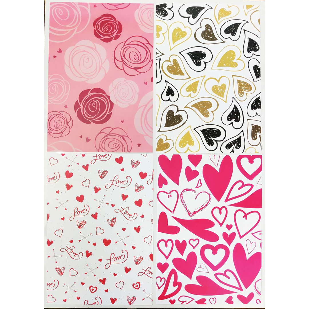 24 Sheets Printed Paper for Art & Craft