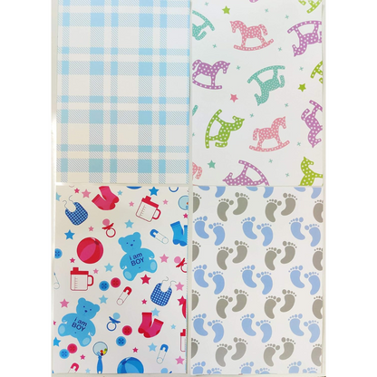 24 Sheets Printed Paper for Art & Craft