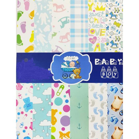 24 Sheets Printed Paper for Art & Craft