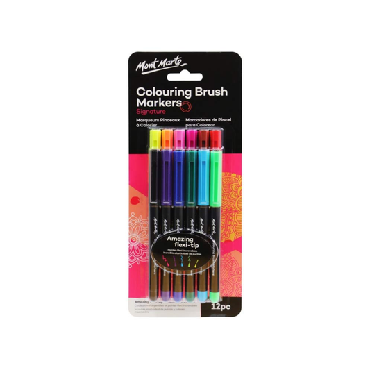 12 Pc Coloring Brush Marker