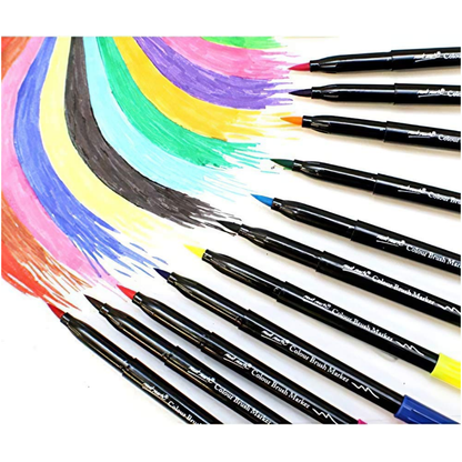 12 Pc Coloring Brush Marker